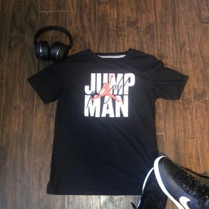 Black and white Jordan t shirt
